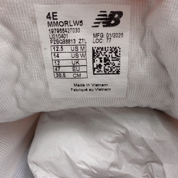 NEW XWIDE 4E Men's New Balance Fresh Foam X More v5 Sneakers MMORLW5 - Picture 6 of 9